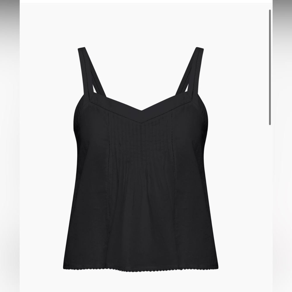 Aritzia Athena XS Black Cotton Cami